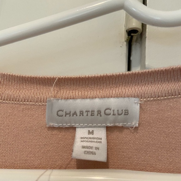 NEVER WORN pink cardigan with pearls - Picture 2 of 3